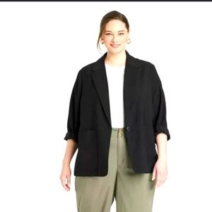 Nwt. A New Day Black Blazer Plus Sz 2X